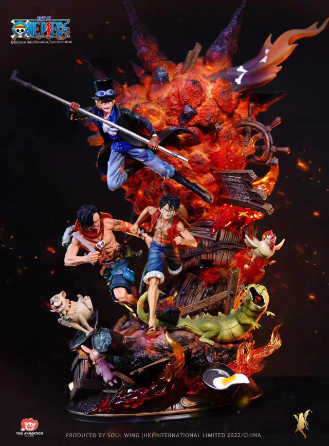 SOUL WING STUDIO - LUFFY ACE SABO (LICENSED)
