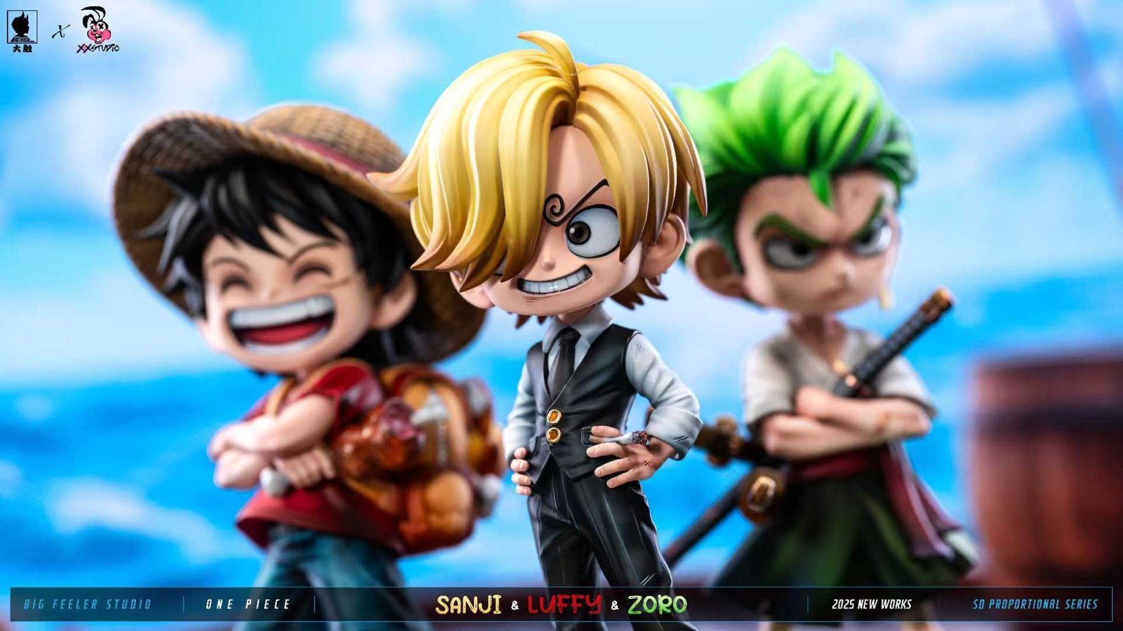 BIG FEELER x XOX STUDIO - LUFFY ZORO SANJI
