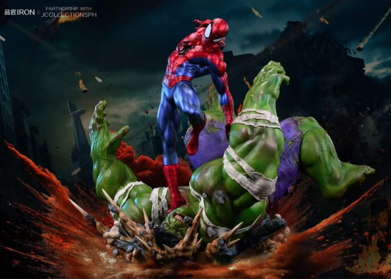 IRON STUDIO - SPIDERMAN vs. HULK