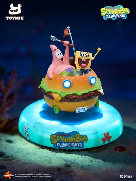 TOYMIE STUDIO - SPONGEBOB SQUAREPANTS - SPONGEBOB SQAUREPANTS KRABBY PATTY MAGNETIC CAR