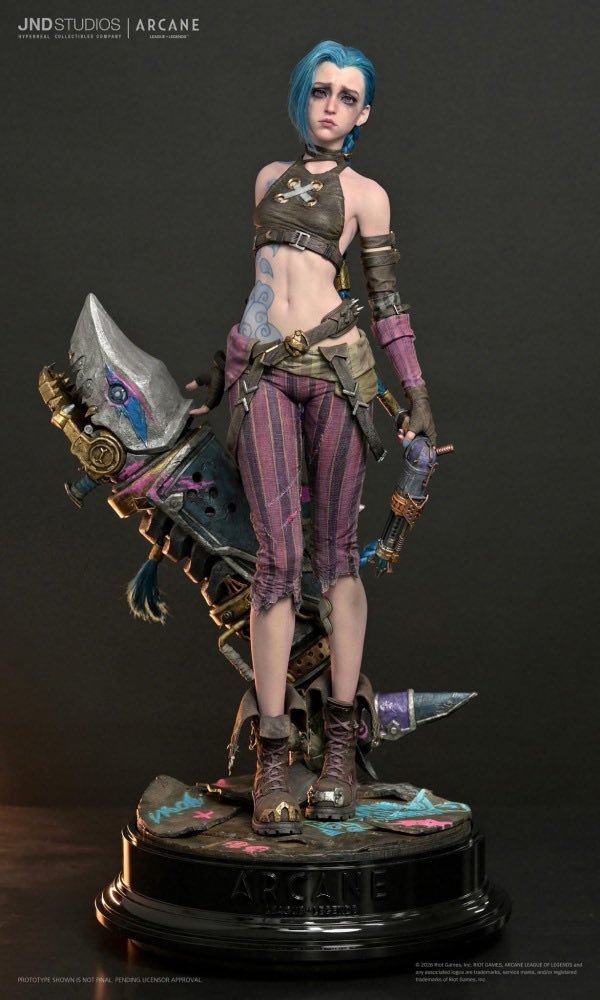 JND STUDIO - LEAGUE OF LEGENDS ARCANE - 1/3 JINX (LICENSED)